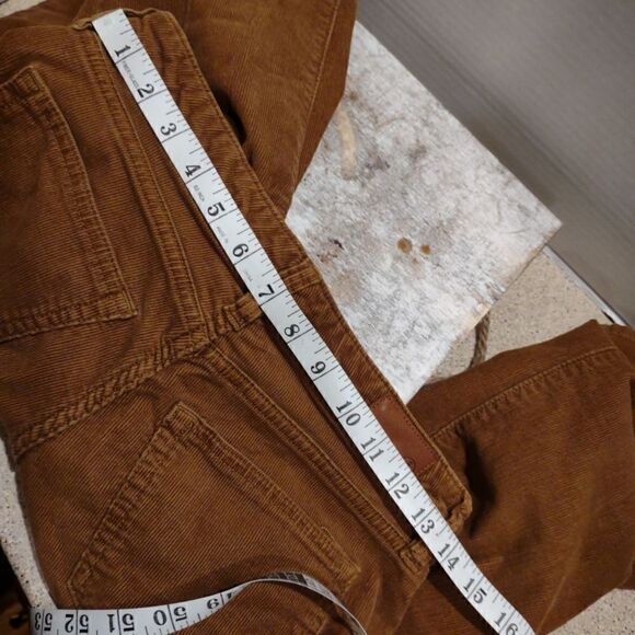 Vintage Mid Rise Lands End Corduroy Pants Short Ankle. W1 - Picture 2 of 5